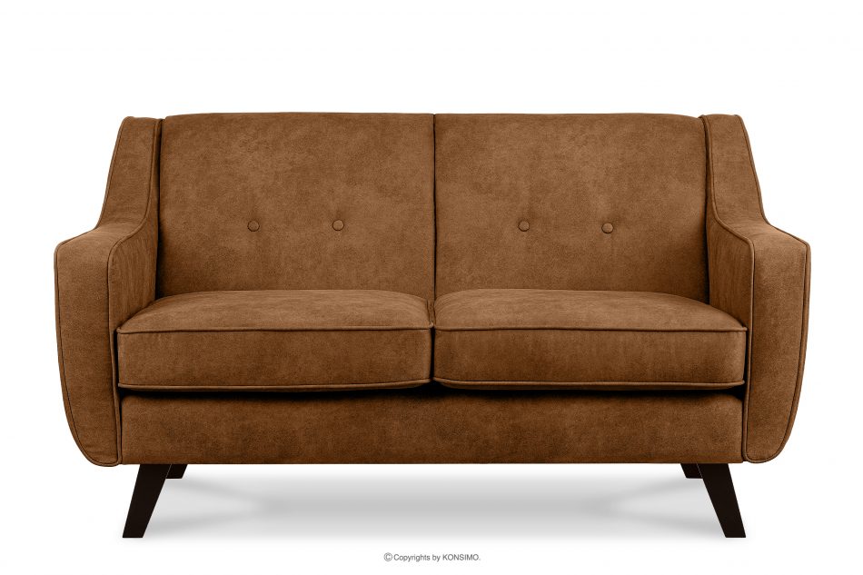 TERSO Sofa 2 loft w tkaninie skóropodobnej rudy rudy - zdjęcie 0