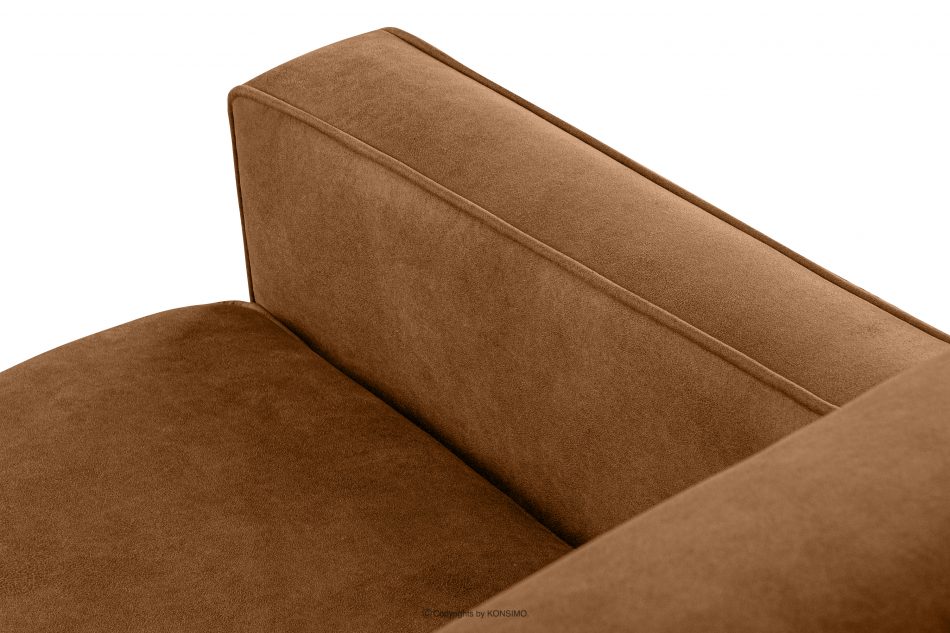TERSO Sofa 2 loft w tkaninie skóropodobnej rudy rudy - zdjęcie 5