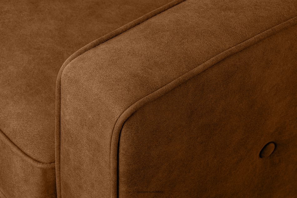 TERSO Sofa 2 loft w tkaninie skóropodobnej rudy rudy - zdjęcie 9