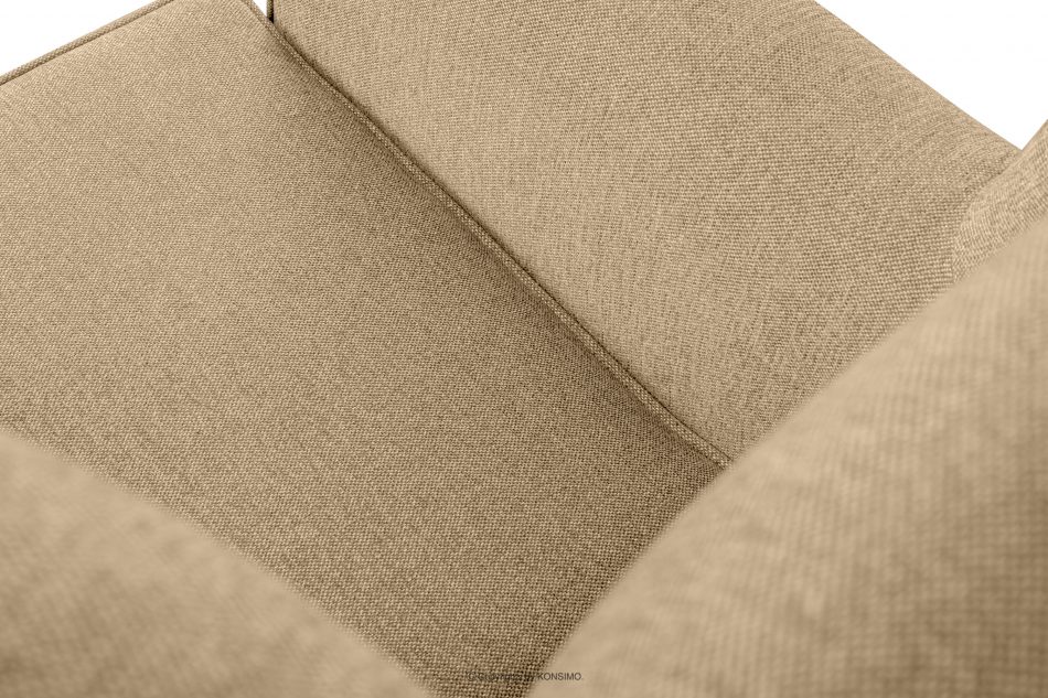 MILES Fotel uszak w tkaninie plecionej kremowy/buk kremowy/buk - zdjęcie 9