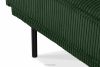 GANZO Sofa 3 osobowa w tkaninie sztruks z poduszkami welur ciemny zielony ciemny zielony - zdjęcie 8