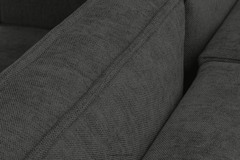 NAPI II Narożnik w tkaninie plecionej z funkcją spania stalowy lewy/prawy stalowy - zdjęcie 8