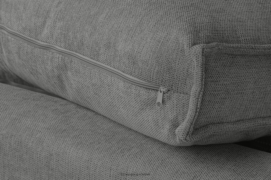 NAPI II Narożnik w tkaninie plecionej z funkcją spania siwy lewy/prawy siwy - zdjęcie 10