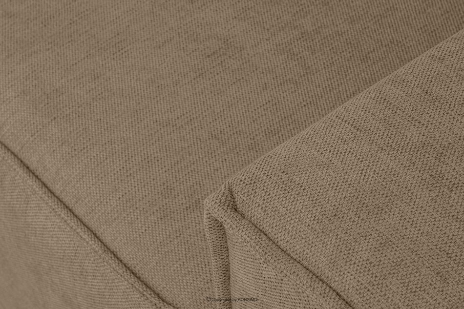 NAPI II Narożnik w tkaninie plecionej z funkcją spania jasny brązowy lewy/prawy jasny brązowy - zdjęcie 7