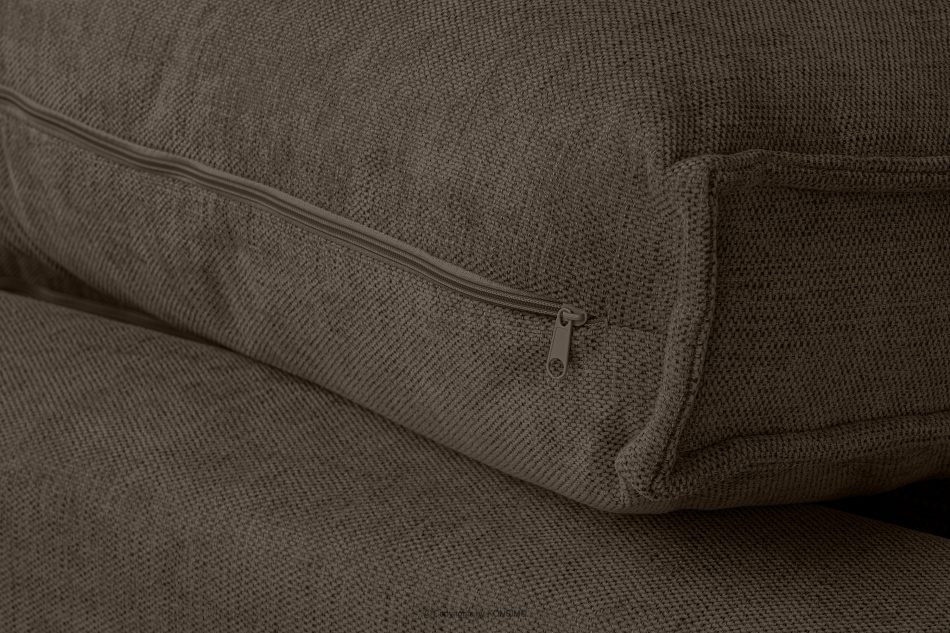 NAPI II Narożnik w tkaninie plecionej z funkcją spania chłodny brąz lewy/prawy chłodny brąz - zdjęcie 10