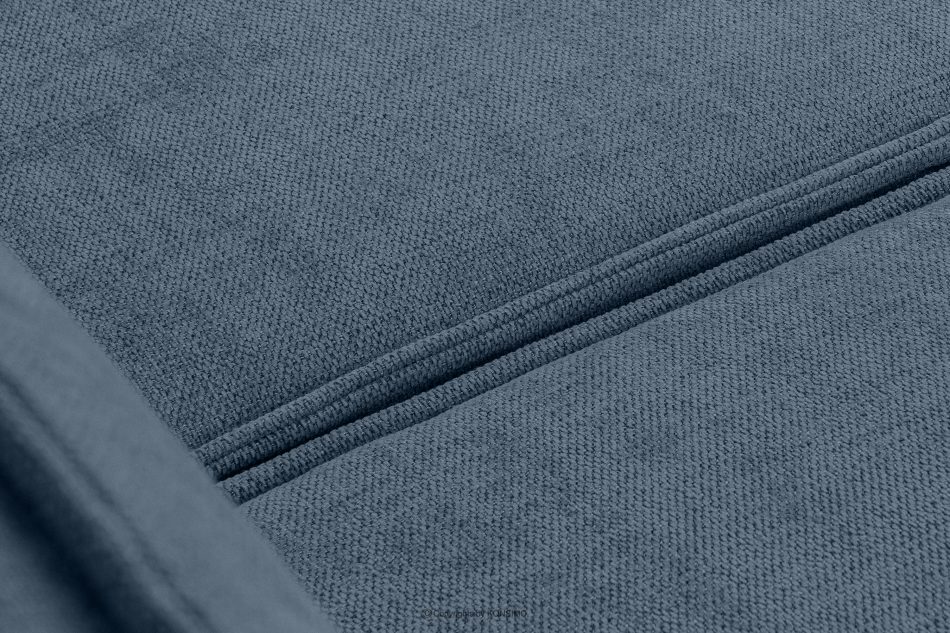 NAPI II Narożnik w tkaninie plecionej z funkcją spania jasny niebieski lewy/prawy jasny niebieski - zdjęcie 6