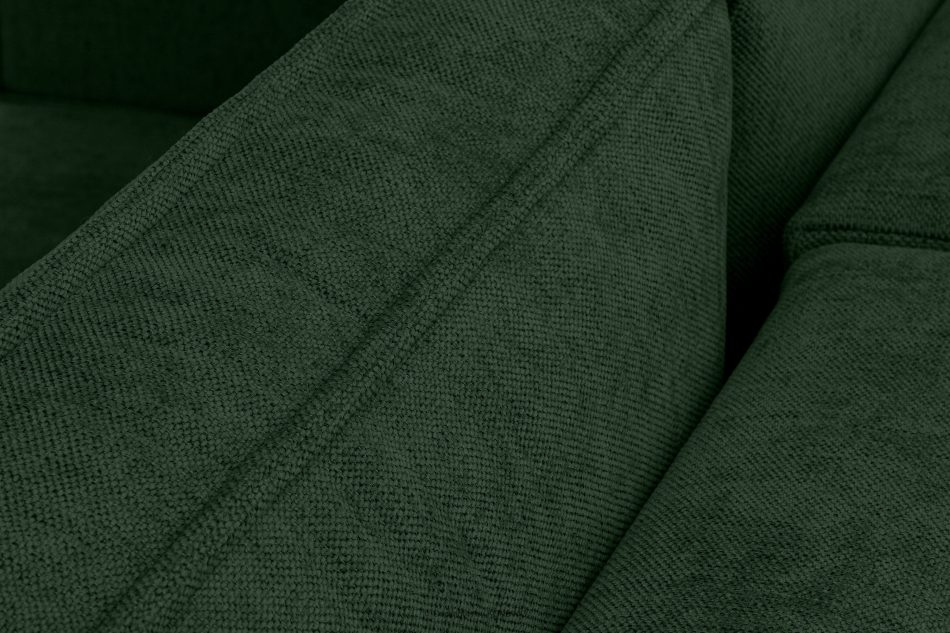 NAPI II Narożnik z funkcją spania w tkaninie plecionej zielony lewy/prawy zielony - zdjęcie 8