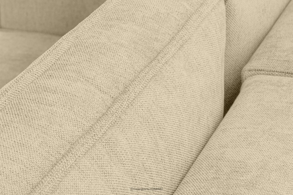 NAPI II Narożnik z funkcją spania w tkaninie plecionej ciemny kremowy lewy/prawy ciemny kremowy - zdjęcie 8