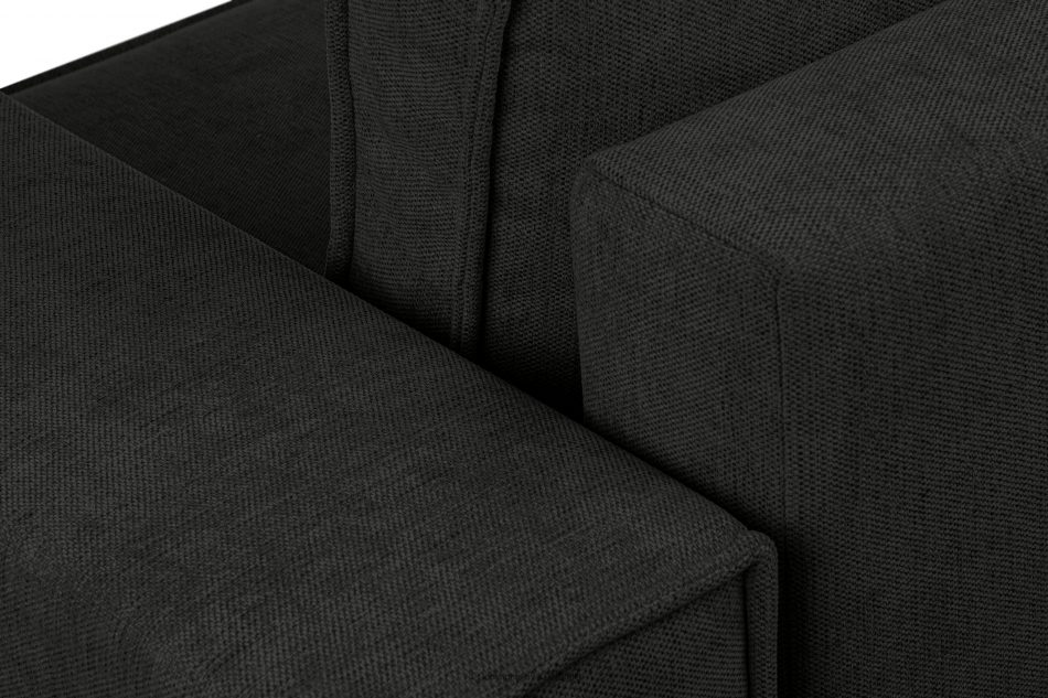 NAPI II Sofa 3 z funkcją spania w tkaninie plecionej antracytowy antracytowy - zdjęcie 8