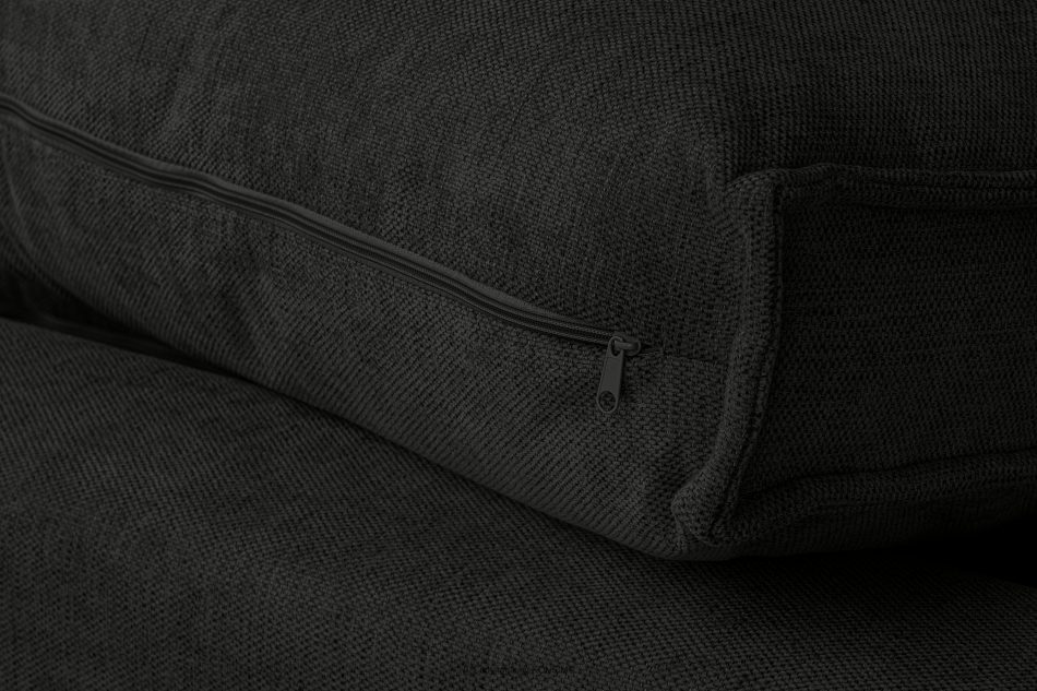 NAPI II Sofa 3 z funkcją spania w tkaninie plecionej antracytowy antracytowy - zdjęcie 9