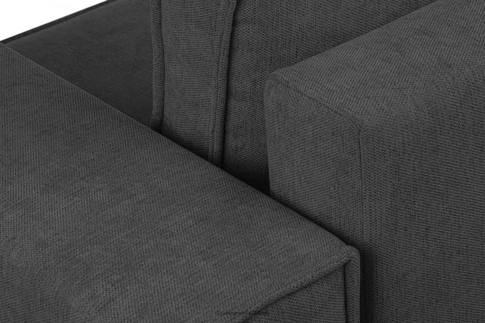 NAPI II Sofa 3 z funkcją spania w tkaninie plecionej stalowy stalowy - zdjęcie 8