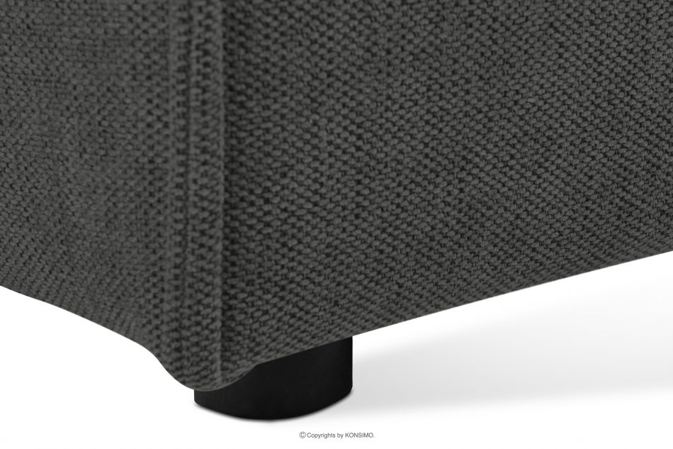 NAPI II Sofa 3 z funkcją spania w tkaninie plecionej stalowy stalowy - zdjęcie 11