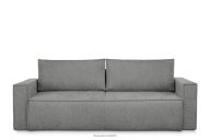 Sofa 3 z funkcją spania w tkaninie plecionej siwy