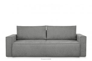 NAPI II, https://konsimo.pl/kolekcja/napi-ii/ Sofa 3 z funkcją spania w tkaninie plecionej siwy siwy - zdjęcie