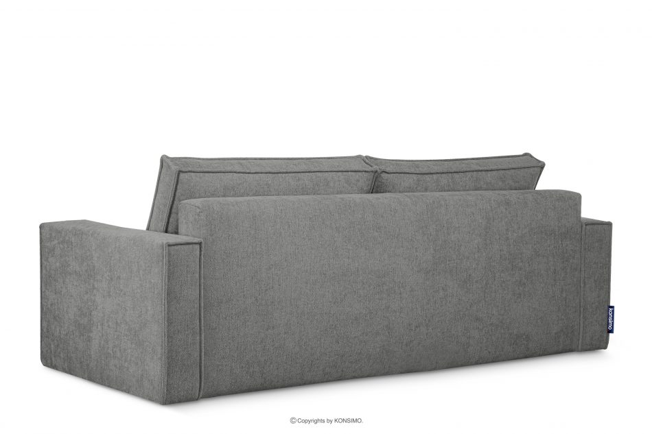 NAPI II Sofa 3 z funkcją spania w tkaninie plecionej siwy siwy - zdjęcie 3