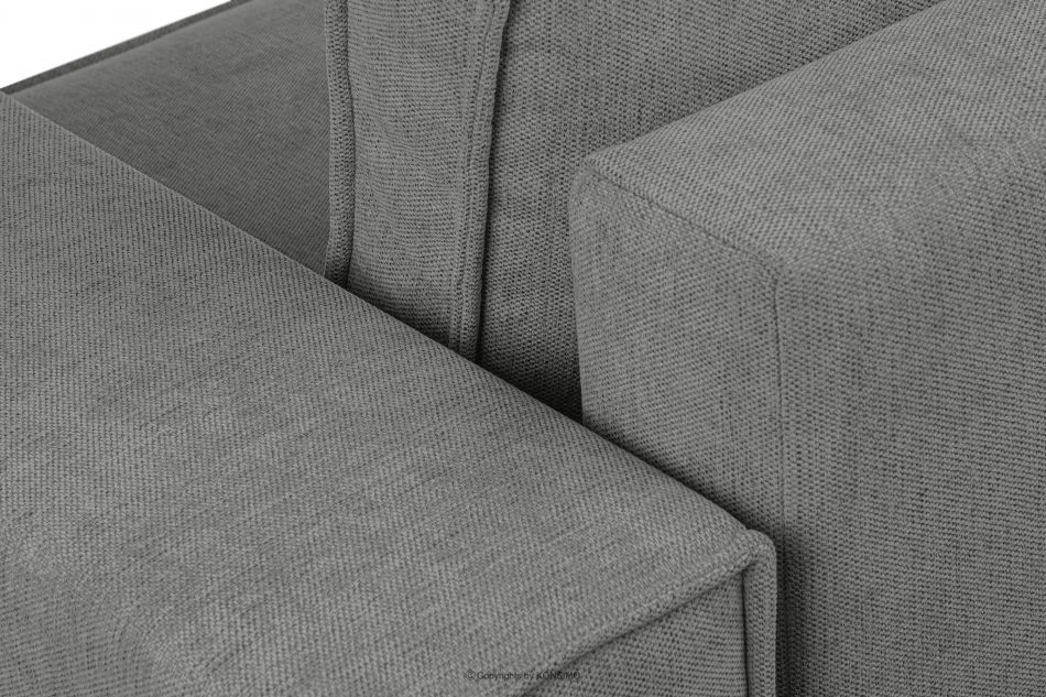 NAPI II Sofa 3 z funkcją spania w tkaninie plecionej siwy siwy - zdjęcie 8