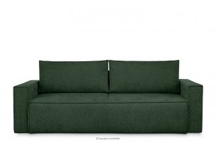 NAPI II, https://konsimo.pl/kolekcja/napi-ii/ Sofa 3 z funkcją spania w tkaninie plecionej zielony zielony - zdjęcie