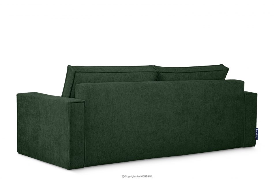 NAPI II Sofa 3 z funkcją spania w tkaninie plecionej zielony zielony - zdjęcie 3