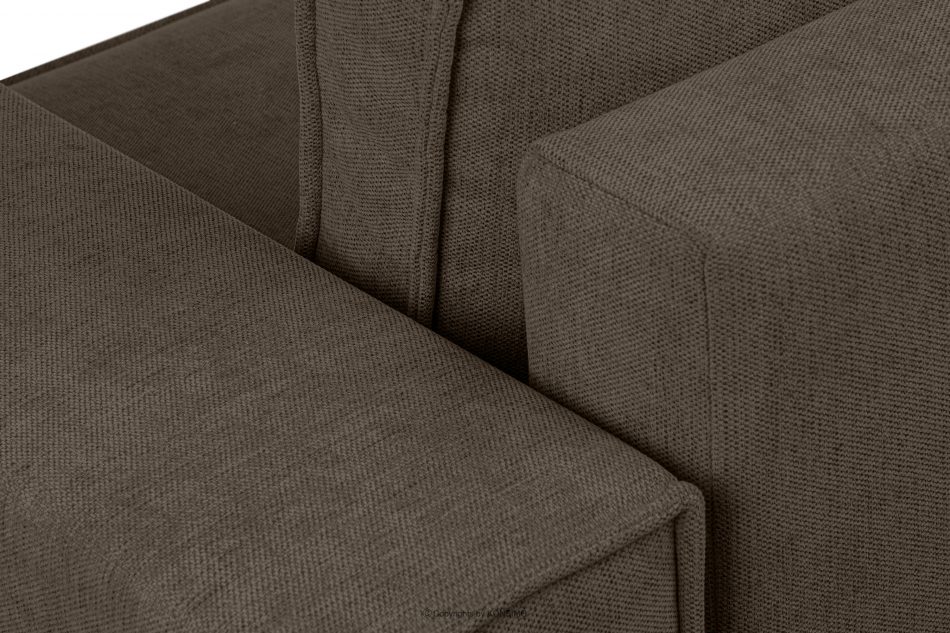 NAPI II Sofa 3 z funkcją spania w tkaninie plecionej chłodny brąz chłodny brąz - zdjęcie 8