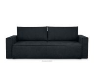 Sofa 3 z funkcją spania w tkaninie plecionej ciemny granatowy