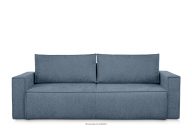 Sofa 3 z funkcją spania w tkaninie plecionej jasny niebieski