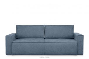 NAPI II, https://konsimo.pl/kolekcja/napi-ii/ Sofa 3 z funkcją spania w tkaninie plecionej jasny niebieski jasny niebieski - zdjęcie