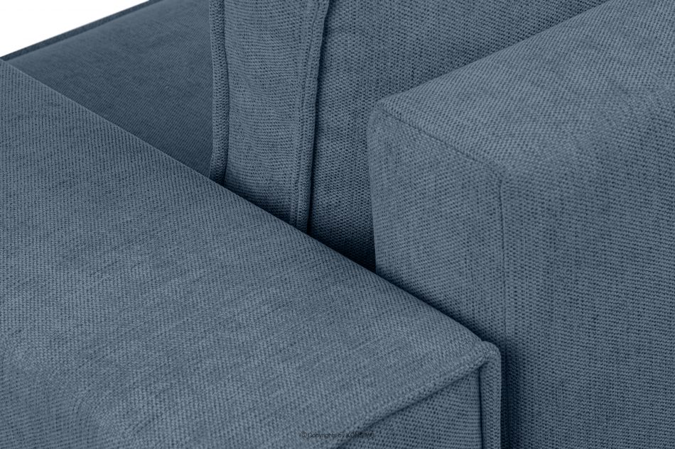 NAPI II Sofa 3 z funkcją spania w tkaninie plecionej jasny niebieski jasny niebieski - zdjęcie 8