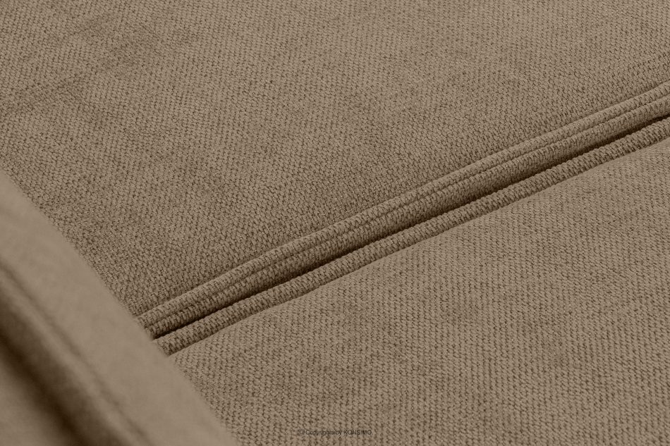 NAPI II Sofa 3 w tkaninie plecionej z funkcją spania jasny brązowy jasny brązowy - zdjęcie 5