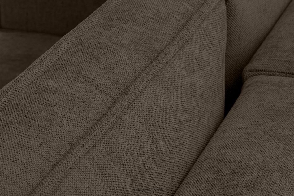 NAPI II Sofa 3 w tkaninie plecionej z funkcją spania chłodny brąz chłodny brąz - zdjęcie 6