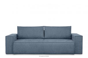NAPI II, https://konsimo.pl/kolekcja/napi-ii/ Sofa 3 w tkaninie plecionej z funkcją spania jasny niebieski jasny niebieski - zdjęcie