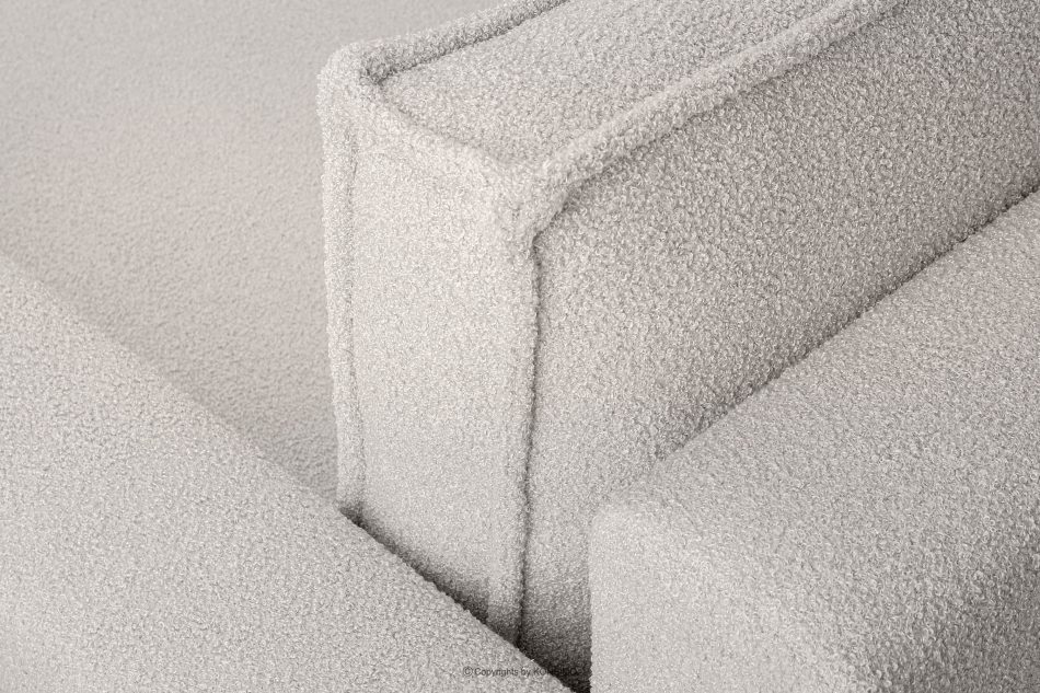 NAPI II Sofa trzyosobowa boucle z funkcją spania biały biały - zdjęcie 5