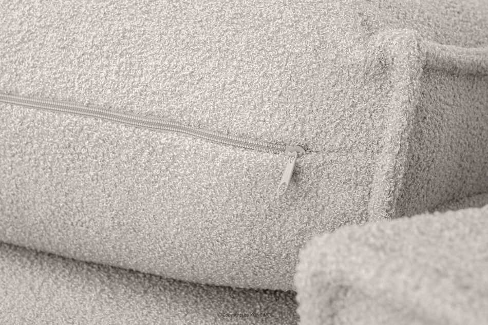NAPI II Sofa trzyosobowa boucle z funkcją spania biały biały - zdjęcie 8
