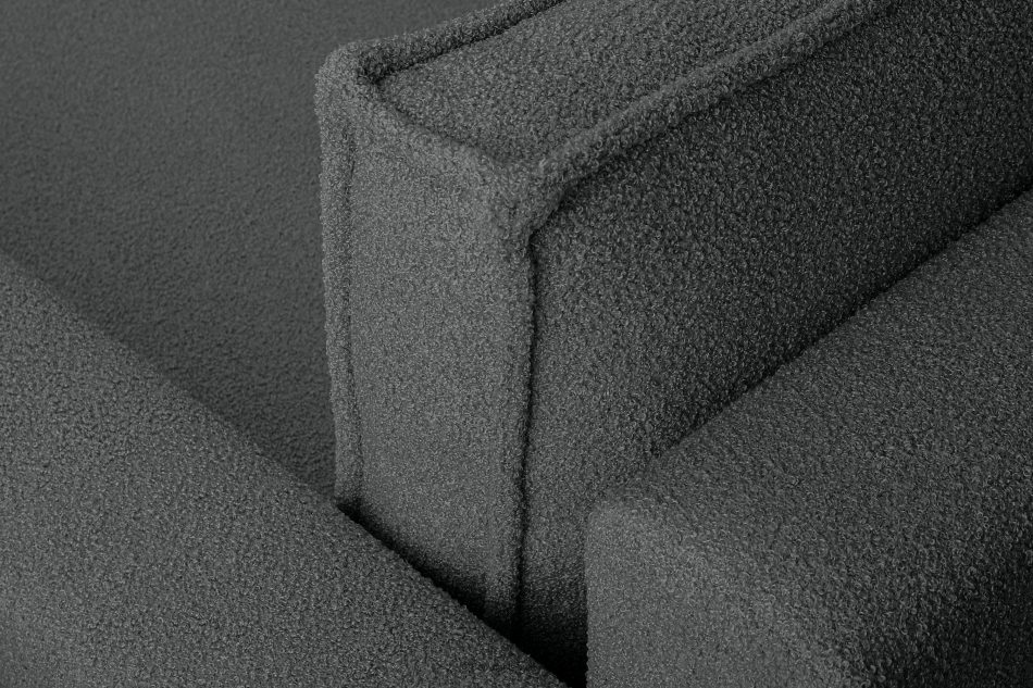 NAPI II Sofa trzyosobowa boucle z funkcją spania grafitowy grafitowy - zdjęcie 5