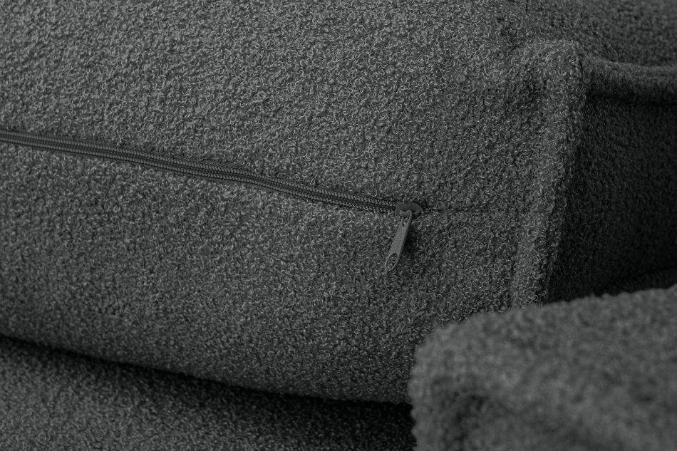 NAPI II Sofa trzyosobowa boucle z funkcją spania grafitowy grafitowy - zdjęcie 8