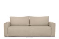 Sofa trzyosobowa boucle z funkcją spania jasny beżowy