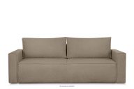 Sofa trzyosobowa boucle z funkcją spania ciemny beżowy