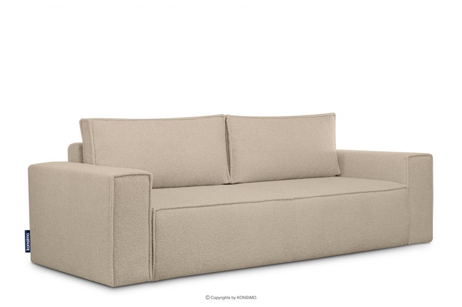 NAPI II Sofa 3 boucle z funkcją spania jasny beżowy jasny beżowy - zdjęcie 2