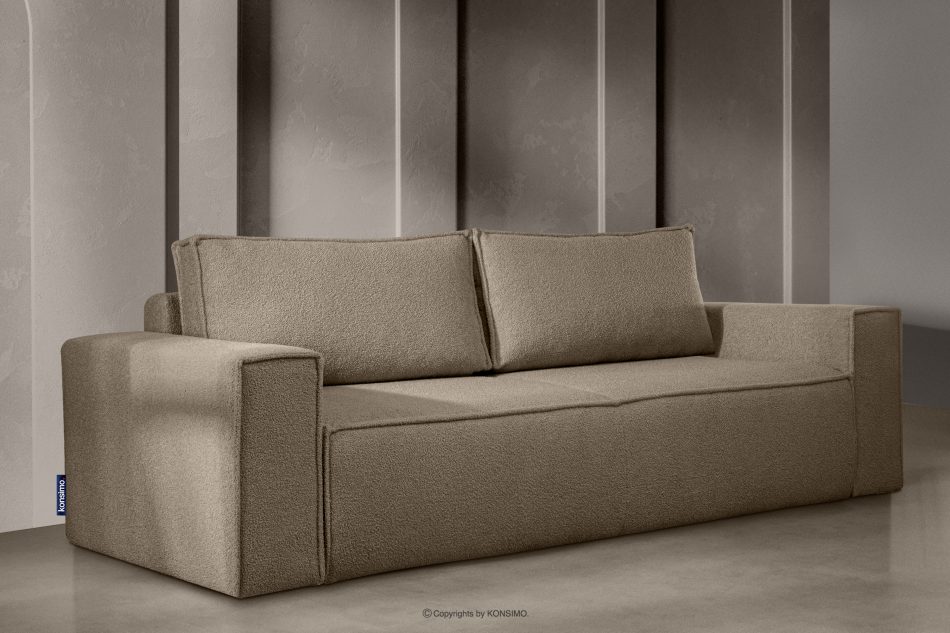 NAPI II Sofa 3 boucle z funkcją spania ciemny beżowy ciemny beżowy - zdjęcie 1