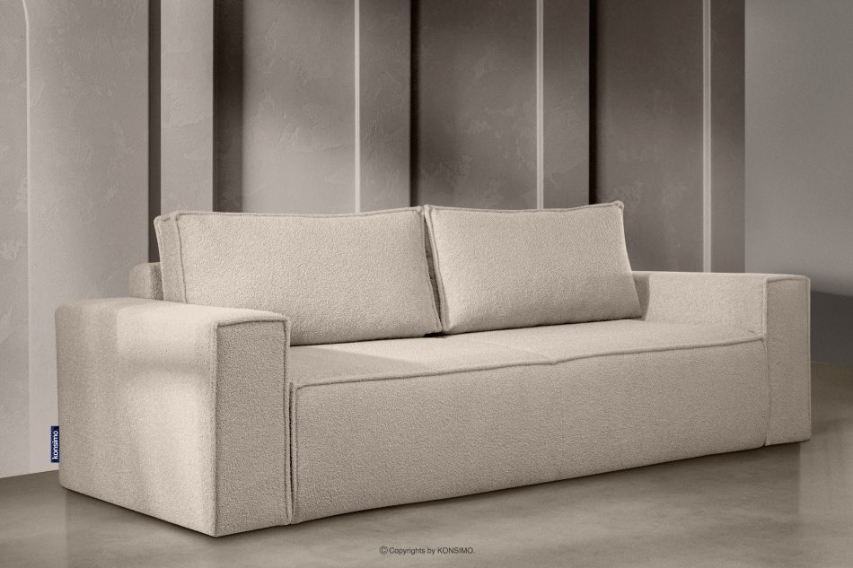 NAPI II Sofa 3 boucle z funkcją spania kość słoniowa kość słoniowa - zdjęcie 1