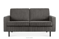 Sofa loftowa sztruks 2 osobowa szary