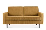 Sofa loftowa sztruks 2 osobowa żółty