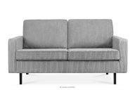 Sofa loftowa sztruks 2 osobowa popielaty