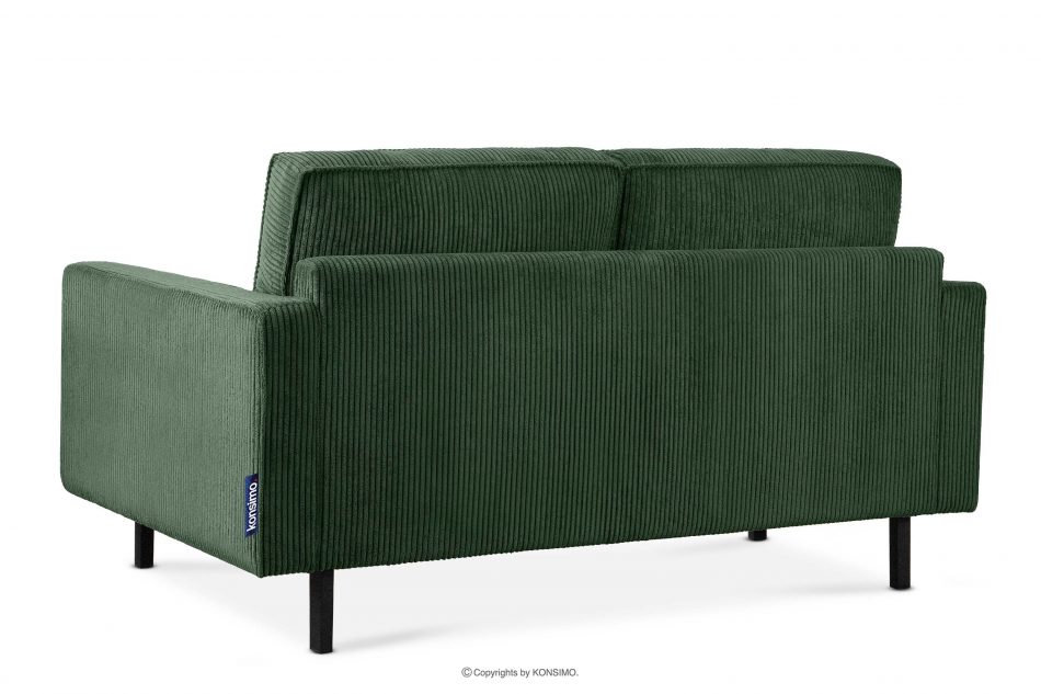 INVIA Sofa loftowa sztruks 2 osobowa ciemny zielony ciemny zielony - zdjęcie 5