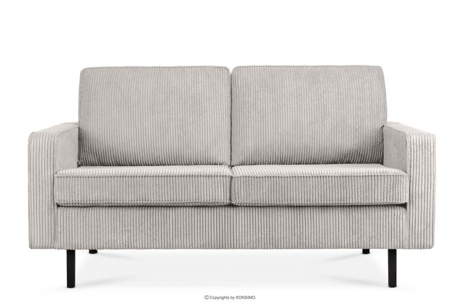 INVIA Sofa loftowa sztruks 2 osobowa kremowy kremowy - zdjęcie 0