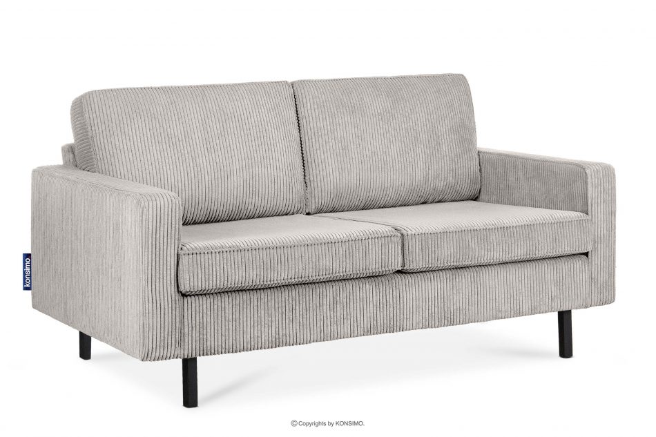 INVIA Sofa loftowa sztruks 2 osobowa kremowy kremowy - zdjęcie 3