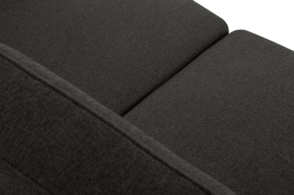 TAGIO II Skandynawska sofa 2 osobowa z pikowaniem w tkaninie plecionej grafitoowy grafitowy - zdjęcie 8