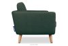 TAGIO II Skandynawska sofa 2 osobowa z pikowaniem w tkaninie plecionej morski/beżowy morski/beżowy - zdjęcie 5