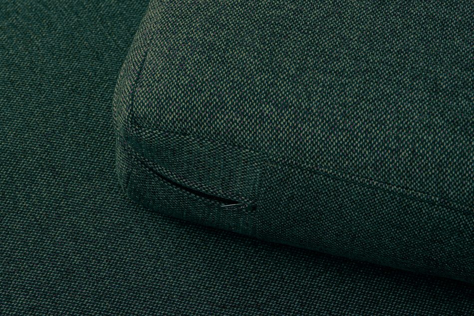 TAGIO II Skandynawska sofa 2 osobowa z pikowaniem w tkaninie plecionej morski/beżowy morski/beżowy - zdjęcie 6