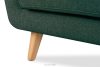 TAGIO II Skandynawska sofa 2 osobowa z pikowaniem w tkaninie plecionej morski/beżowy morski/beżowy - zdjęcie 10