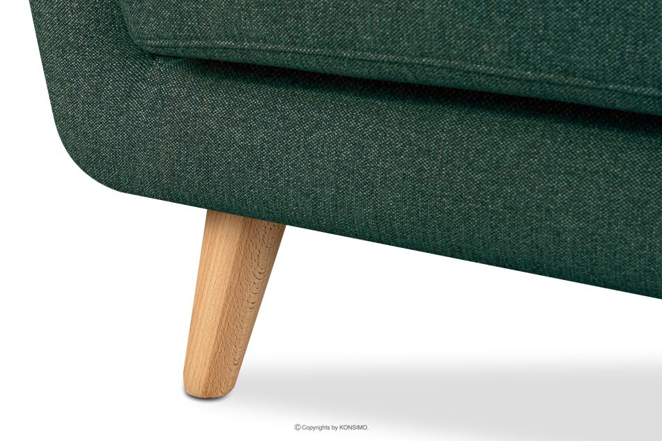 TAGIO II Skandynawska sofa 2 osobowa z pikowaniem w tkaninie plecionej morski/beżowy morski/beżowy - zdjęcie 9